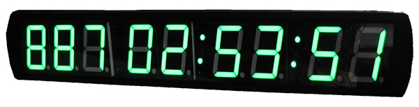 Large LED GPS clock