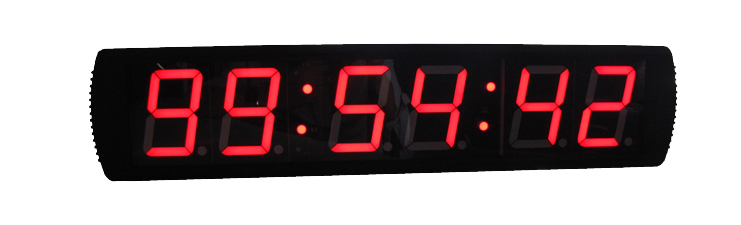 transparent digital desktop clock
